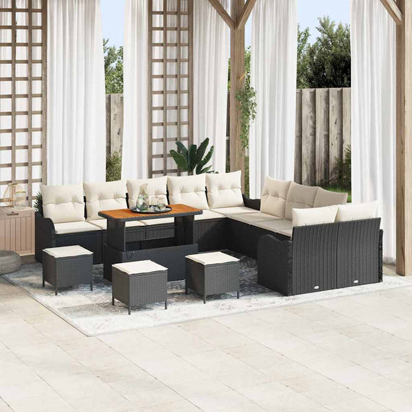 Tuin Sofa Set 13 Pcs En Crème 100 X 100 X 71 Cm