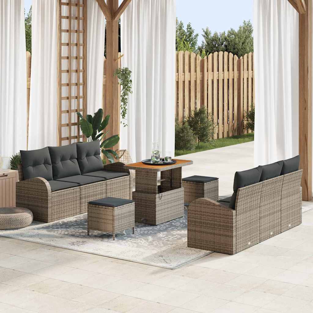 Tuin Sofa Set Met Kussen Met Opslag 9 Pcs 80 X 80 X 71 Cm