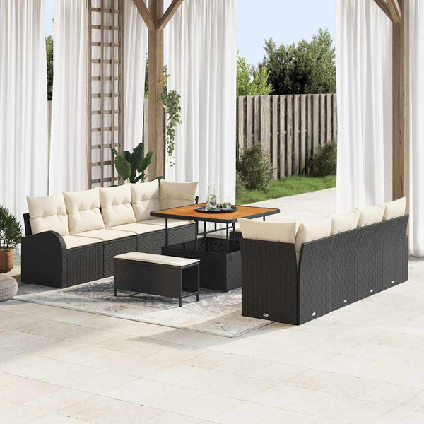 Tuin Sofa Set Met Kussen 11 Pcs 80 X 80 X 71 Cm