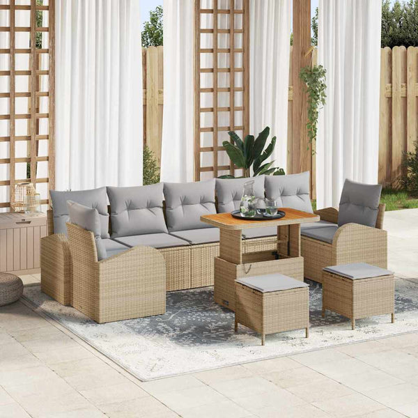 Tuin Sofa Set Met Kussen 10 Pcs 90 X 55 X 71 Cm