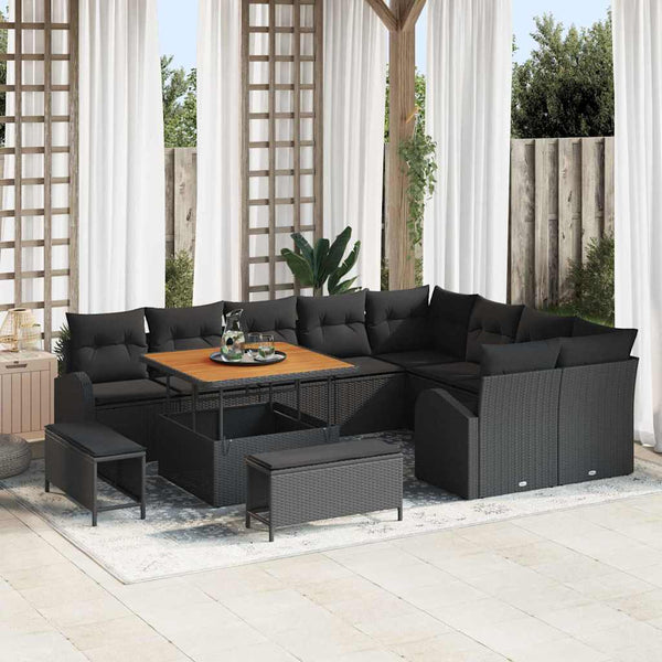 Tuin Sofa Set Met Kussen 12 Pcs 100 X 100 X 71 Cm