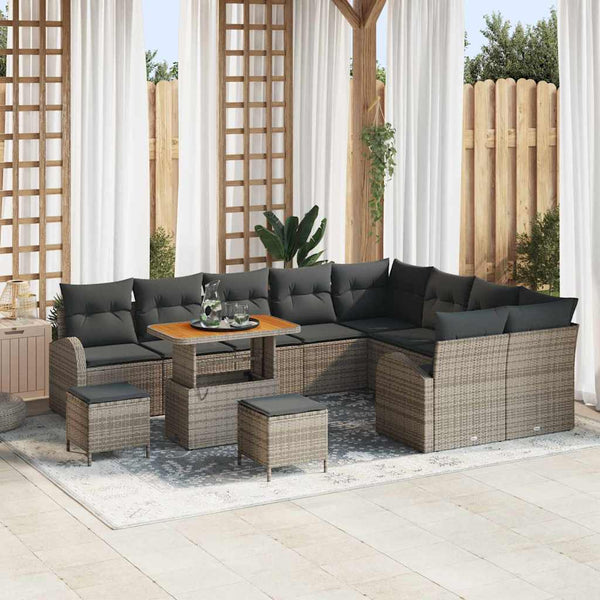 Tuin Sofa Set Met Kussen 12 Pcs 100 X 100 X 71 Cm