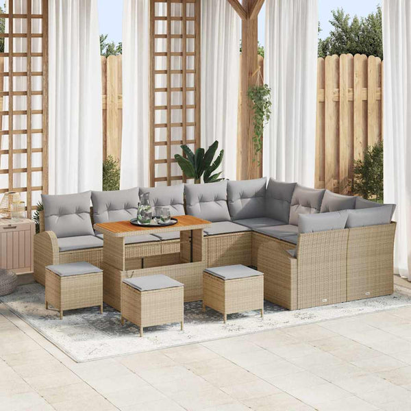 Tuin Sofa Set Met Kussen 12 Pcs 100 X 100 X 71 Cm