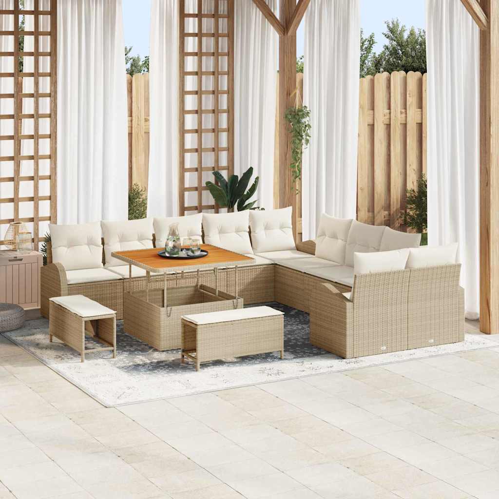 Tuin Sofa Set Met Kussen 13 Pcs 100 X 100 X 71 Cm