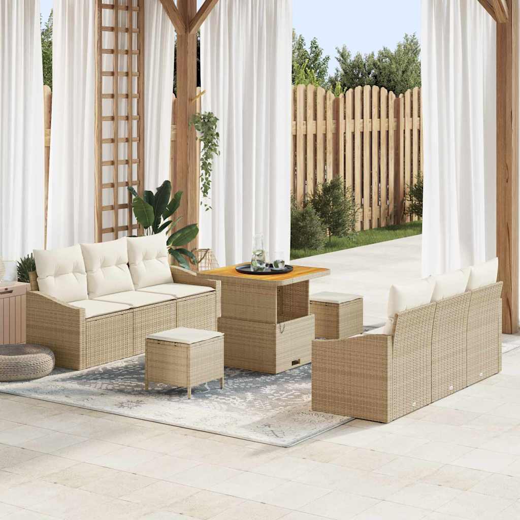 Tuin Sofa Set Met Kussen Met Opslag 9 Pcs 80 X 80 X 71 Cm
