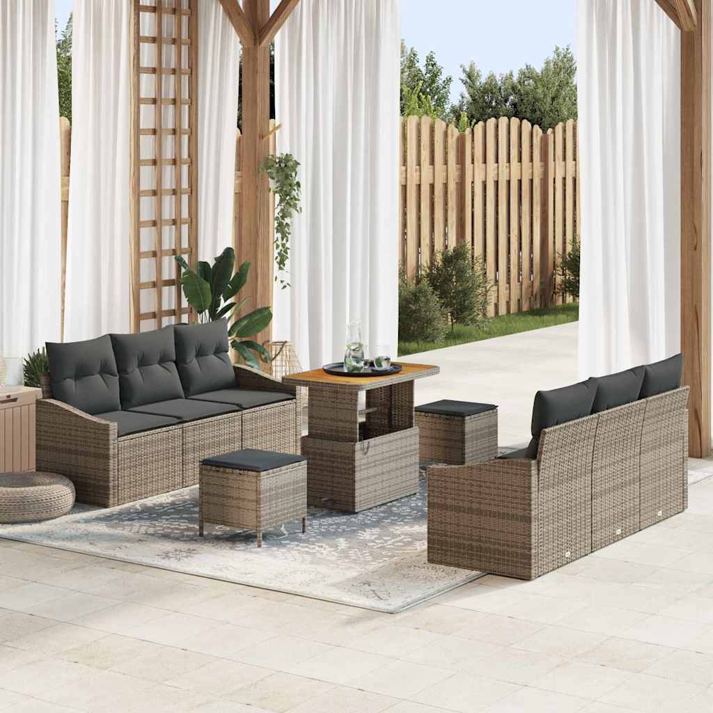 Tuin Sofa Set Met Kussen Met Opslag 9 Pcs 80 X 80 X 71 Cm