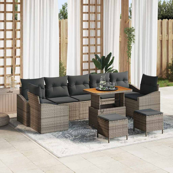 Tuin Sofa Set Met Kussen 10 Pcs 90 X 55 X 71 Cm