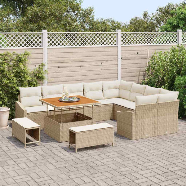 Tuin Sofa Set Met Kussen 12 Pcs 100 X 100 X 71 Cm