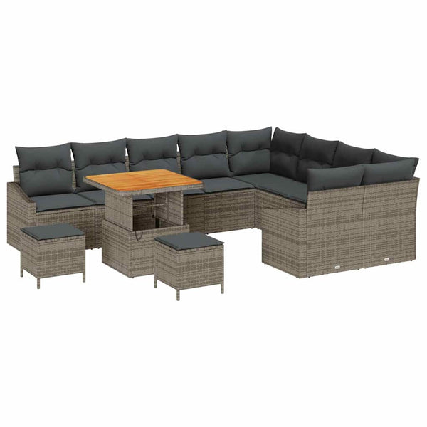 Tuin Sofa Set Met Kussen 12 Pcs 100 X 100 X 71 Cm