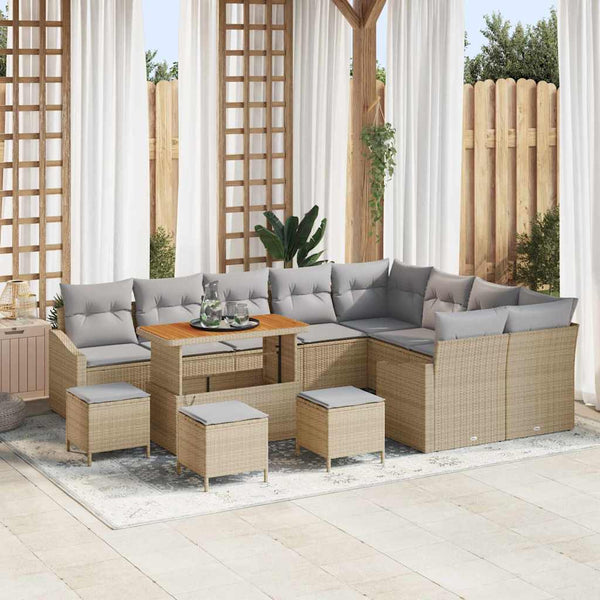 Tuin Sofa Set Met Kussen 12 Pcs 100 X 100 X 71 Cm