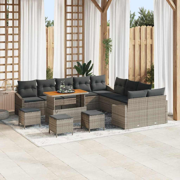 Tuin Sofa Set Met Kussen 13 Pcs 100 X 100 X 71 Cm