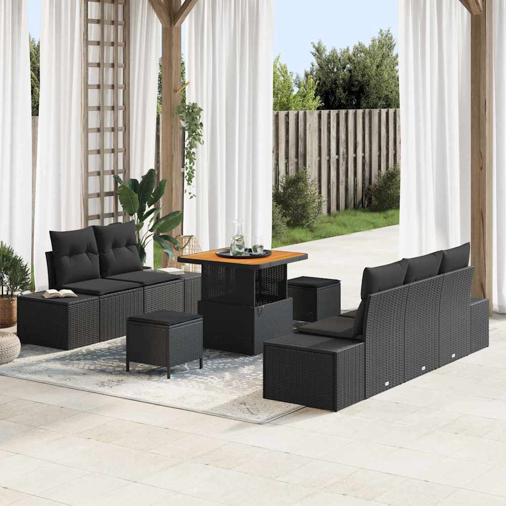 Tuin Sofa Set Met Kussen 8 Pcs En Crème 80 X 80 X 71 Cm