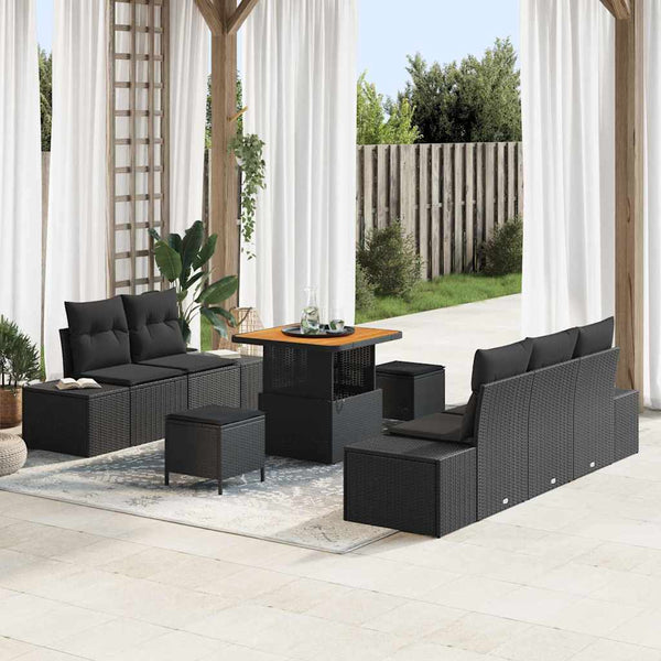 Tuin Sofa Set Met Kussen 8 Pcs En Crème 80 X 80 X 71 Cm