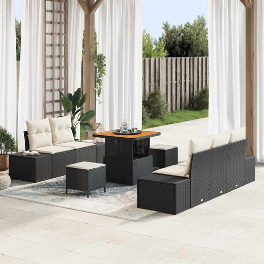 Tuin Sofa Set Met Kussen 8 Pcs En Crème 80 X 80 X 71 Cm