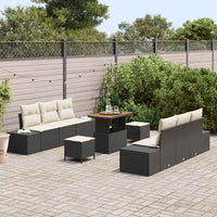 Tuin Sofa Set Met Kussen 9 Pcs En Crème 90 X 55 X 71 Cm