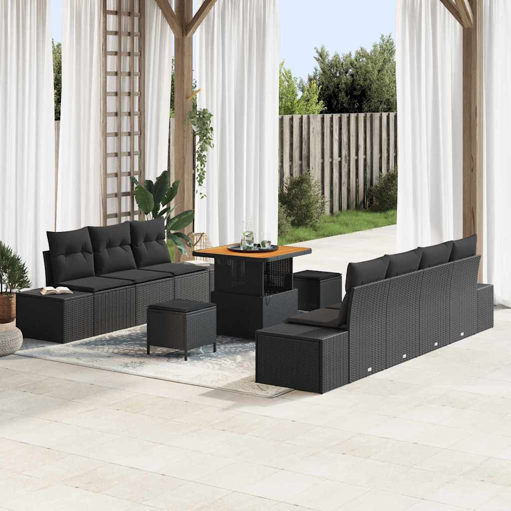 Tuin Sofa Set Met Kussen 10 Pcs En Crème 80 X 80 X 71 Cm