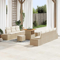 Tuin Sofa Set Met Kussen 10 Pcs En Crème 80 X 80 X 71 Cm