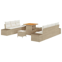 Tuin Sofa Set Met Kussen 10 Pcs En Crème 80 X 80 X 71 Cm
