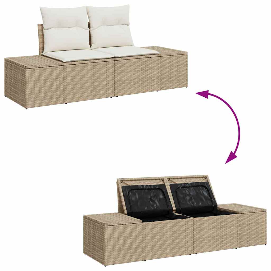Tuin Sofa Set Met Kussen 10 Pcs En Crème 80 X 80 X 71 Cm