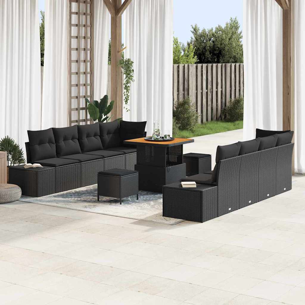 Tuin Sofa Set Met Kussen 11 Pcs En Crème 80 X 80 X 71 Cm