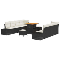 Tuin Sofa Set Met Kussen 11 Pcs En Crème 80 X 80 X 71 Cm