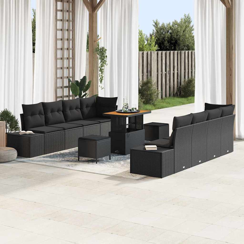 Tuin Sofa Set Met Kussen 11 Pcs En Crème 80 X 80 X 71 Cm