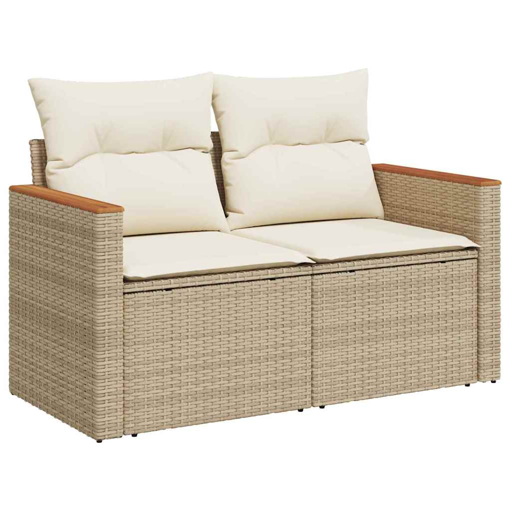 Tuin Sofa Set Met Kussen Met Opslag 11 Pcs Poly Riet