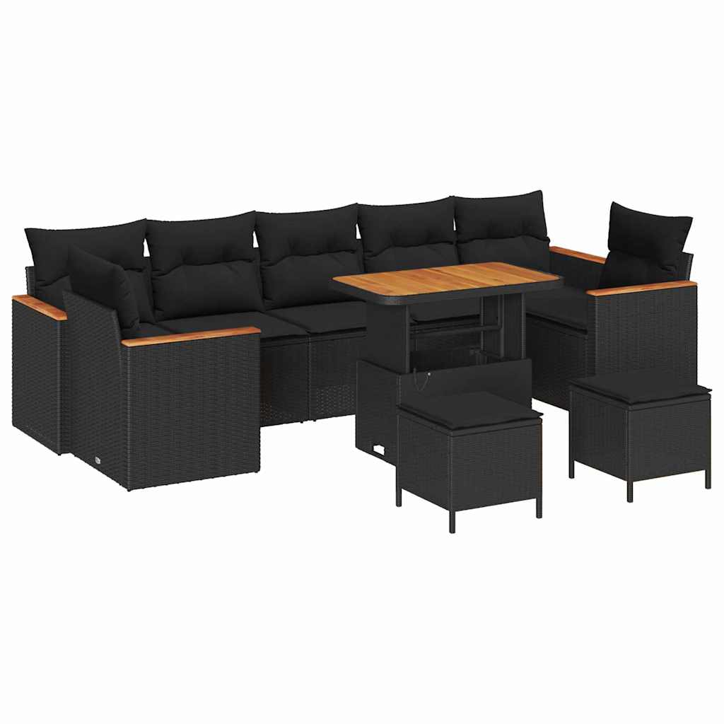 Tuin Sofa Set Met Kussen 10 Pcs 90 X 55 X 71 Cm Poly Riet