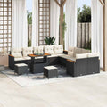 Tuin Sofa Set Met Kussen Met Opslag 13 Pcs Poly Riet