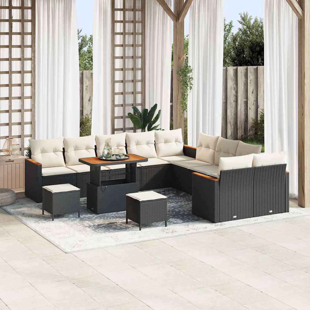 Tuin Sofa Set Met Kussen Met Opslag 13 Pcs Poly Riet