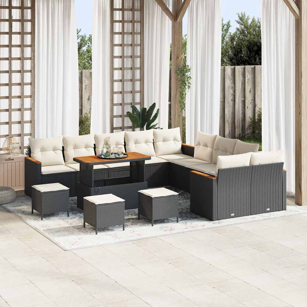 Tuin Sofa Set Met Kussen Met Opslag 13 Pcs Poly Riet