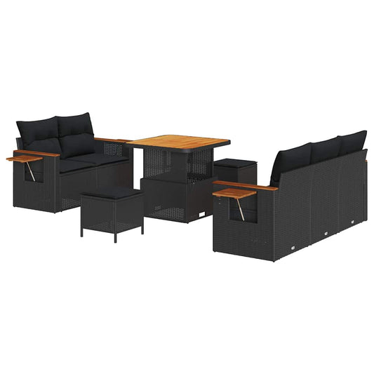 Tuin Sofa Set Met Kussen Met Opslag 8 Pcs Poly Riet