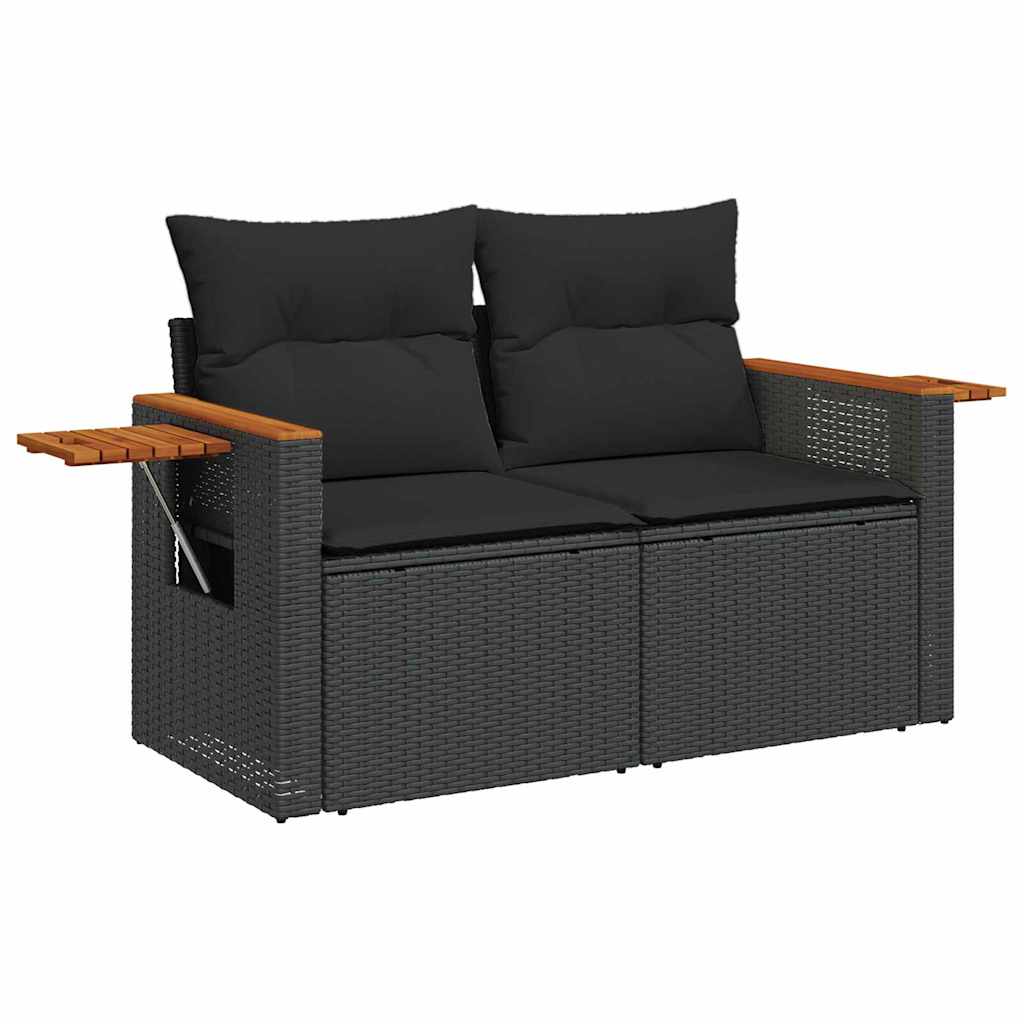 Tuin Sofa Set Met Kussen Met Opslag 9 Pcs Poly Riet