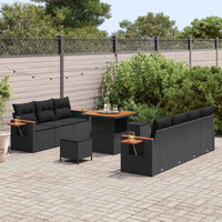 Tuin Sofa Set Met Kussen Met Opslag 10 Pcs Poly Riet