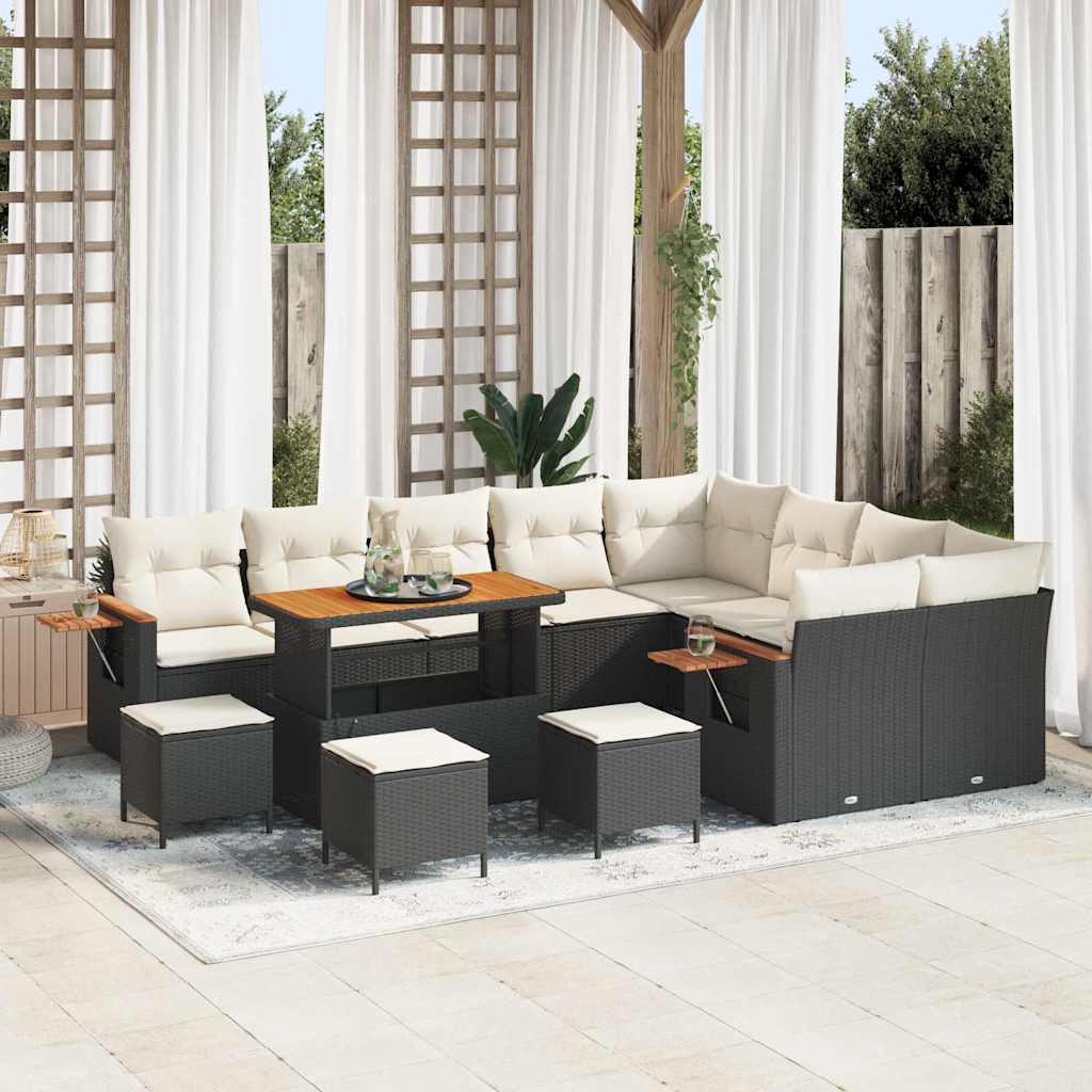Tuin Sofa Set Met Kussen Met Opslag 12 Pcs Poly Riet