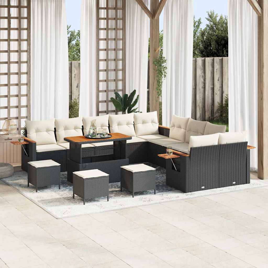 Tuin Sofa Set Met Kussen Met Opslag 13 Pcs Poly Riet