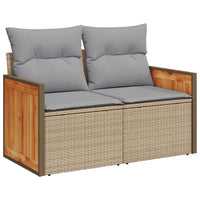 Tuin Sofa Set Met Kussen Met Opslag 8 Pcs Poly Riet