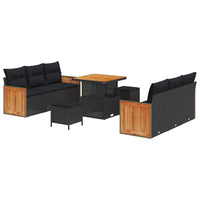Tuin Sofa Set 9 Pcs 80 X 80 X 71 Cm Poly Rattan