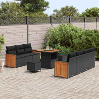 Tuin Sofa Set 10 Pcs En Bruin 80 X 80 X 71 Cm Poly Rattan