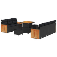 Tuin Sofa Set 10 Pcs En Bruin 80 X 80 X 71 Cm Poly Rattan