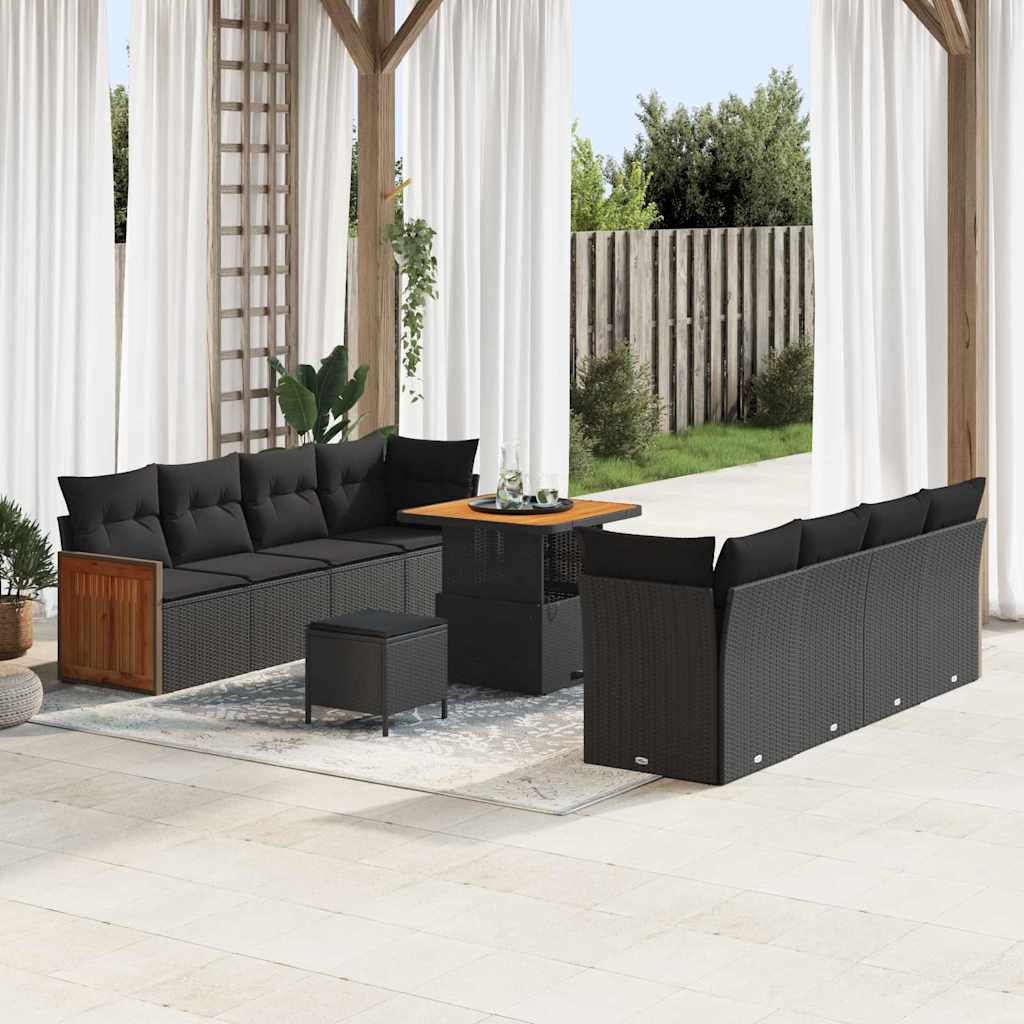 Tuin Sofa Set 11 Pcs 80 X 80 X 71 Cm Poly Rattan