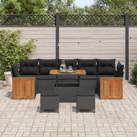 Tuin Sofa Set 10 Pcs 90 X 55 X 71 Cm Poly Rattan