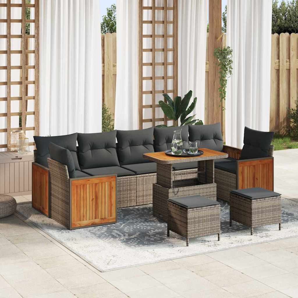 Tuin Sofa Set 10 Pcs 90 X 55 X 71 Cm Poly Rattan