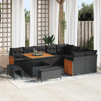 Tuin Sofa Set 12 Pcs 100 X 100 X 71 Cm Poly Rattan