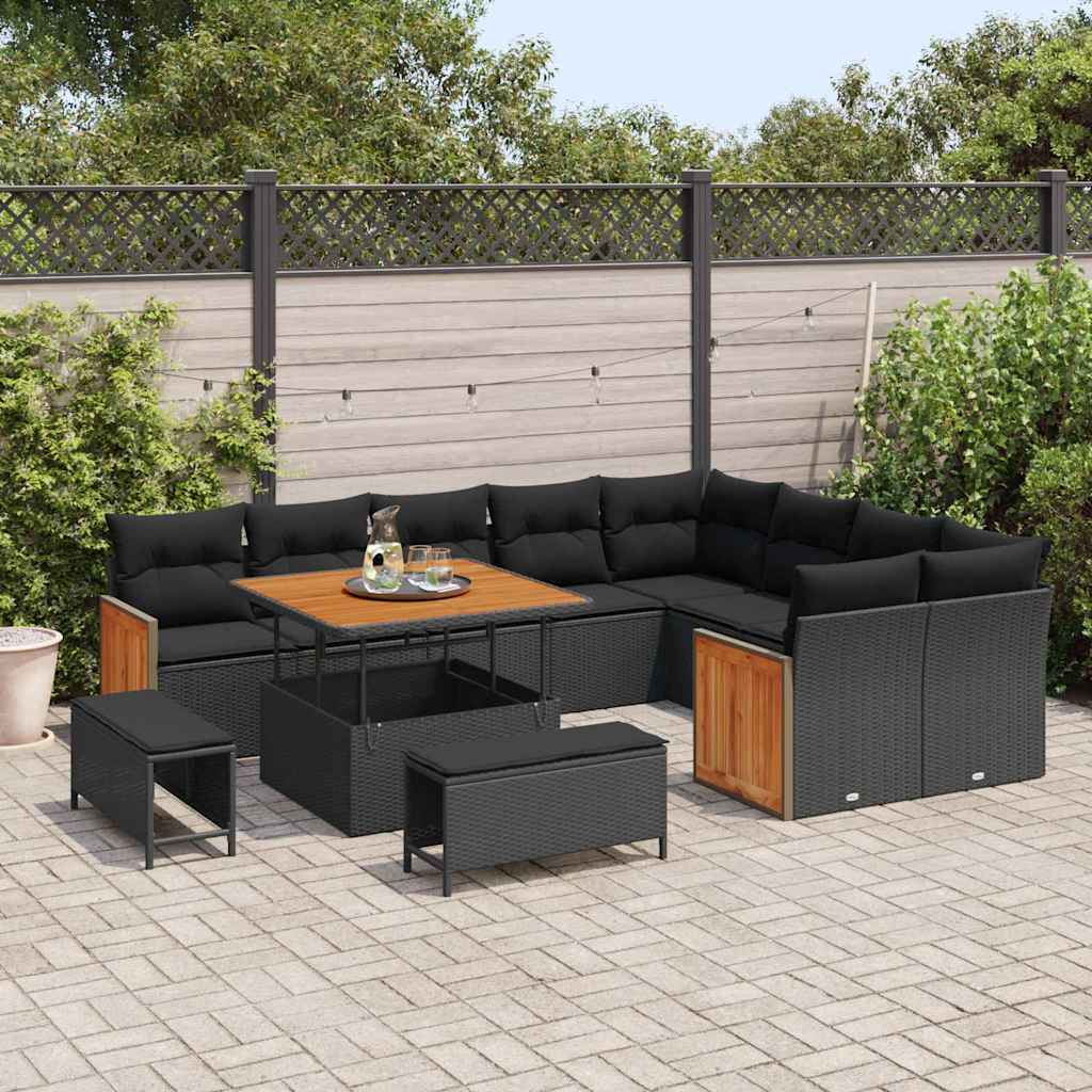 Tuin Sofa Set 12 Pcs 100 X 100 X 71 Cm Poly Rattan
