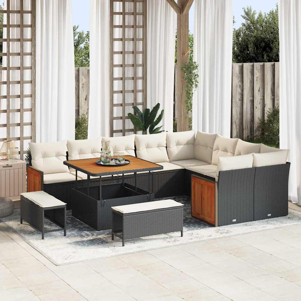 Tuin Sofa Set 12 Pcs 100 X 100 X 71 Cm Poly Rattan