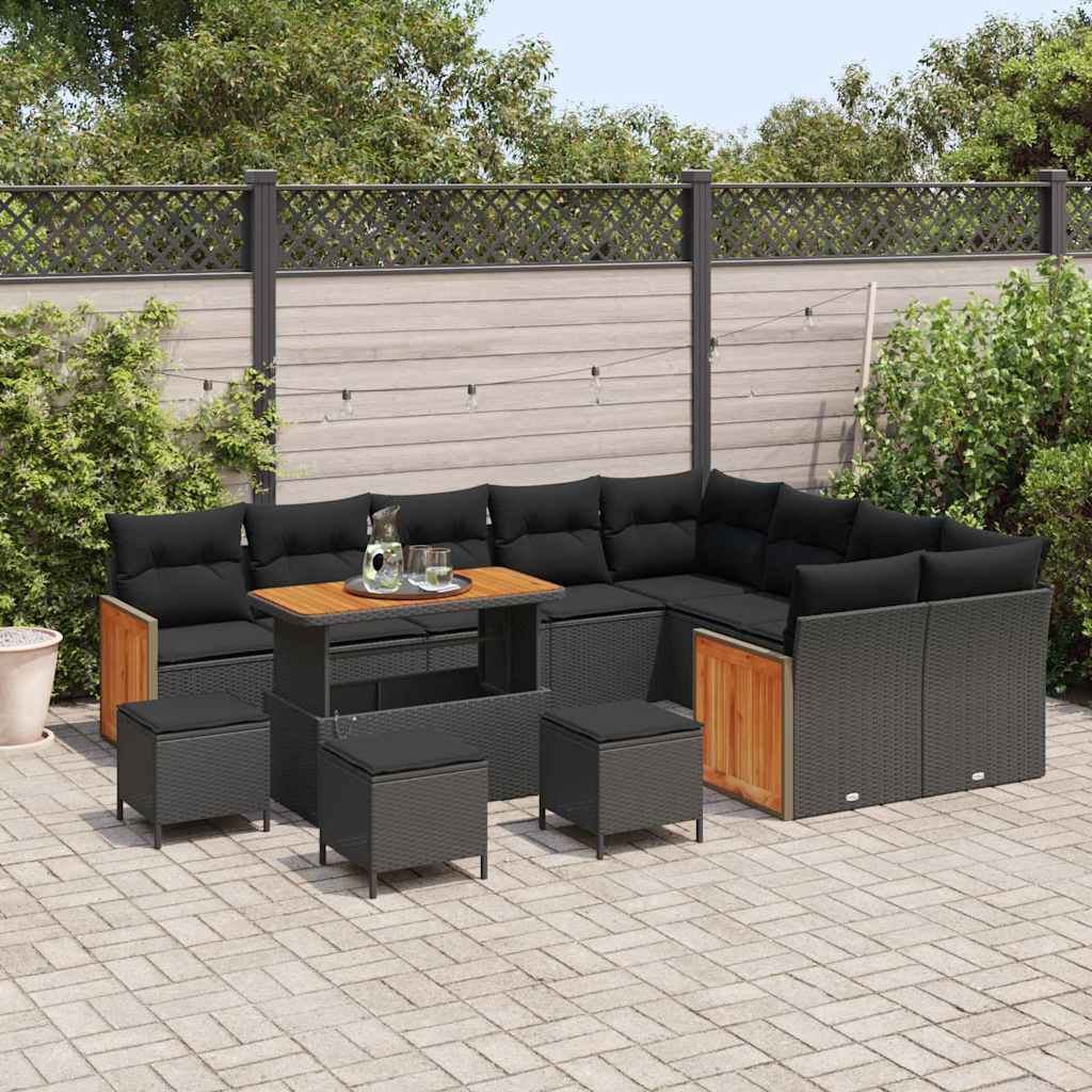 Tuin Sofa Set 12 Pcs 100 X 100 X 71 Cm Poly Rattan
