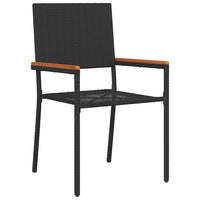Tuin Eetset 3 Pcs 90 X 90 X 75 Cm Poly Rattan