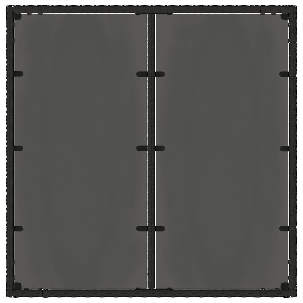Tuin Eetset 3 Pcs 90 X 90 X 75 Cm Poly Rattan