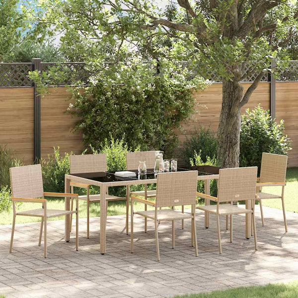 Tuin Eetset 3 Pcs 90 X 90 X 75 Cm Poly Rattan